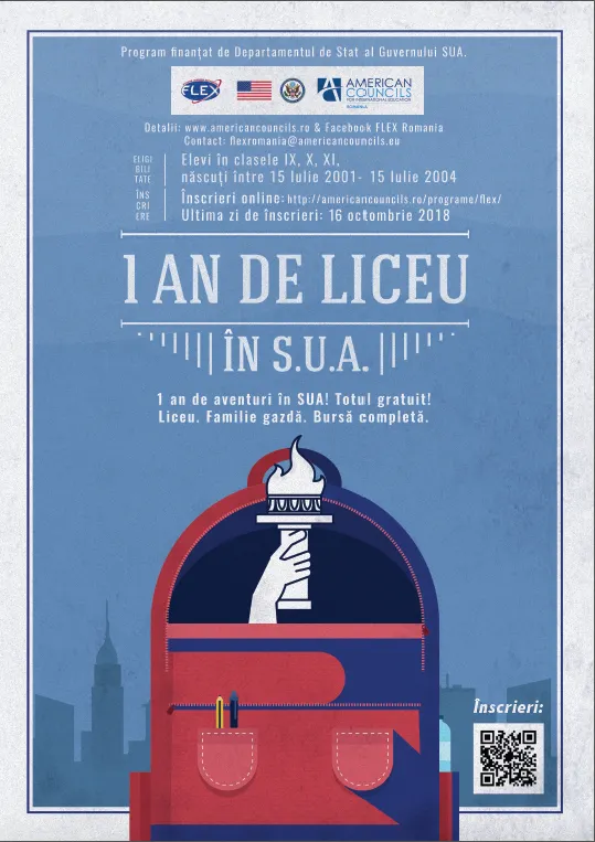 Un an de liceu gratuit în SUA. Află ce trebuie să faci