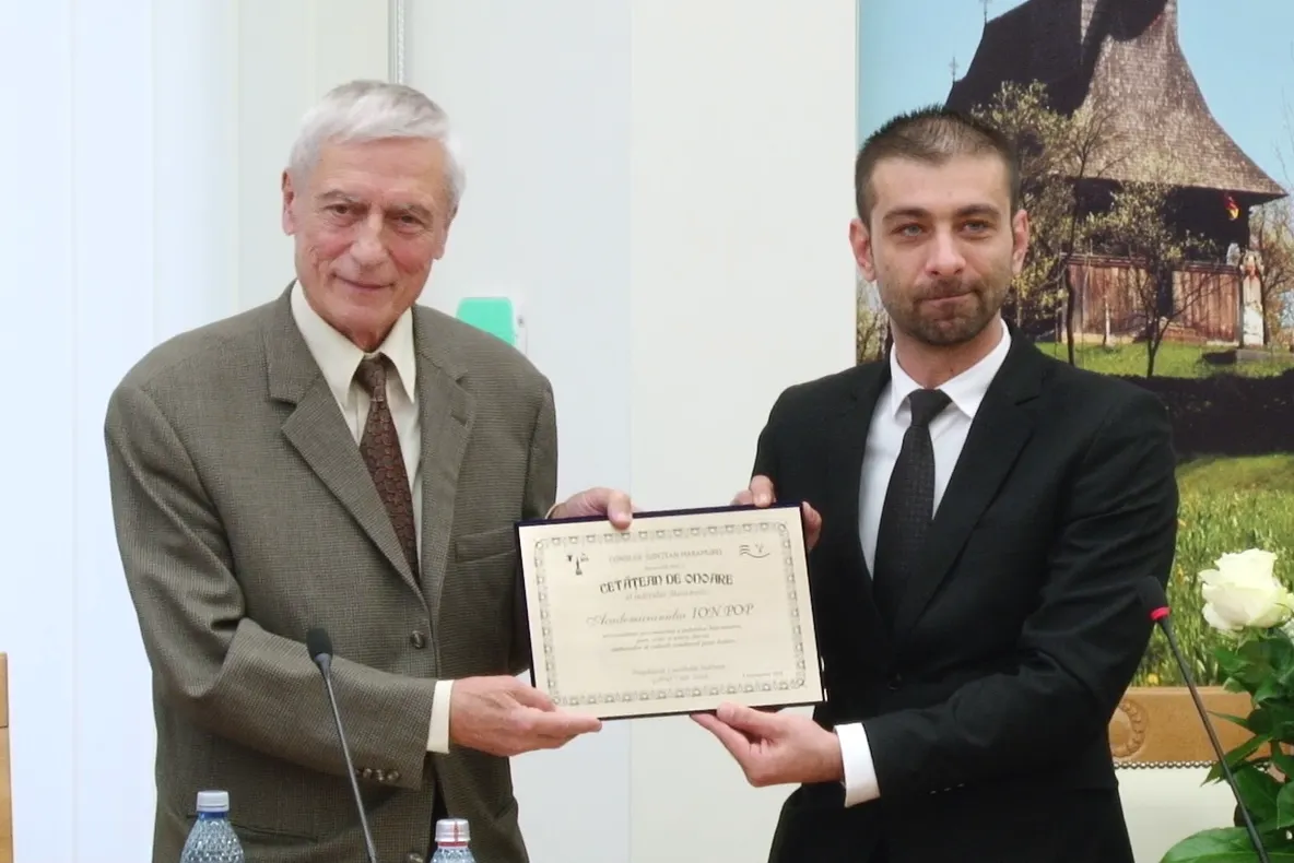 Academicianul Ion Pop, cetățean de onoare al județului Maramureș