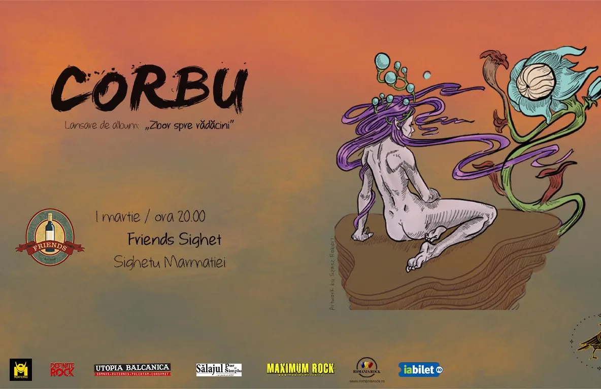Concert inedit în Sighet. Trupa Corbu își lansează un album