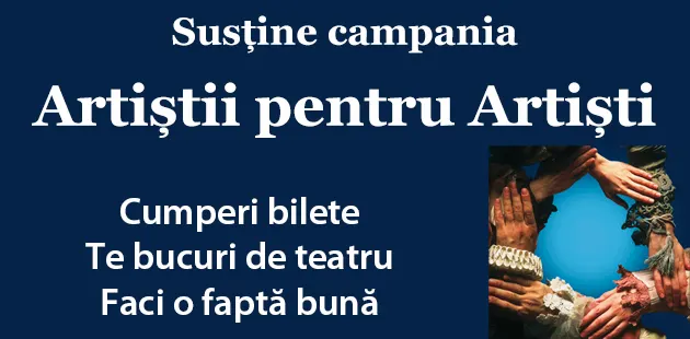 Teatrul Municipal Baia Mare susține campania socială „Artiștii pentru artiști"