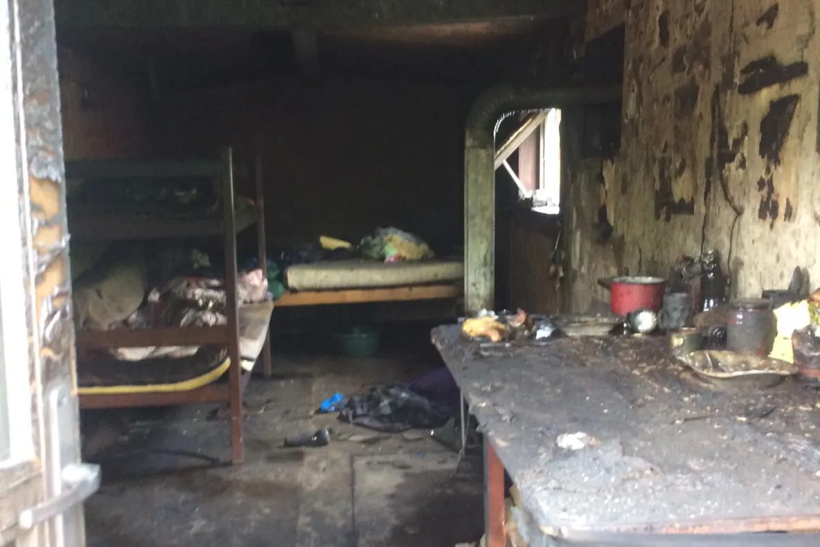 A murit carbonizat în incendiu