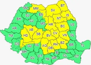 Cod galben până la ora 21.00