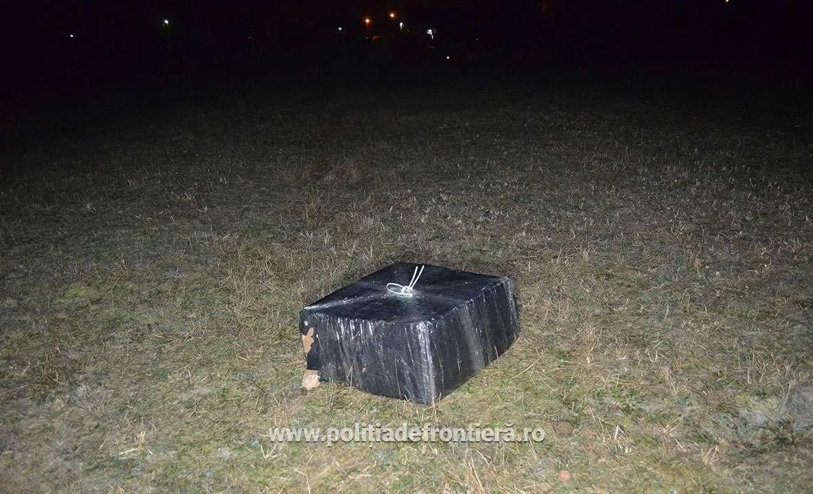 MARAMUREȘ: Țigări de contrabandă transportate cu un aparat de zbor de mici dimensiuni