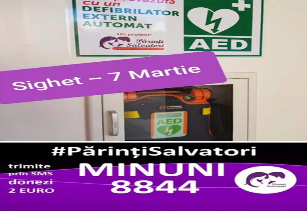 În Sighetu Marmației va fi montat primul defibrilator dintr-un spațiu public