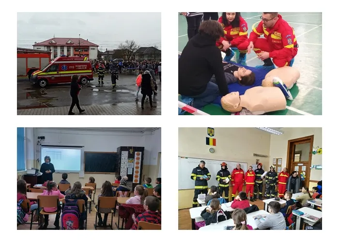 Săptămâna Protecției Civile: Salvatorii maramureșeni, prezenți în unitățile de învățământ
