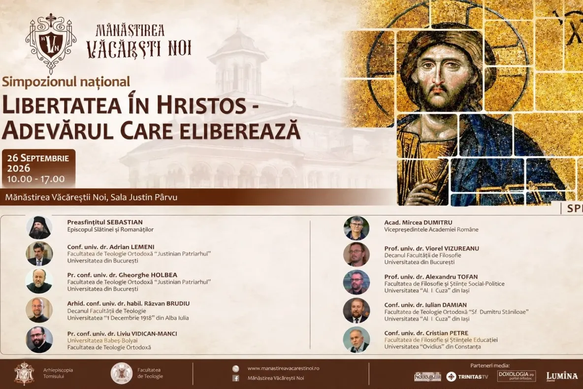 „Libertatea în Hristos – Adevărul care eliberează”: Simpozionul Văcărești ajunge la ediția a III-a