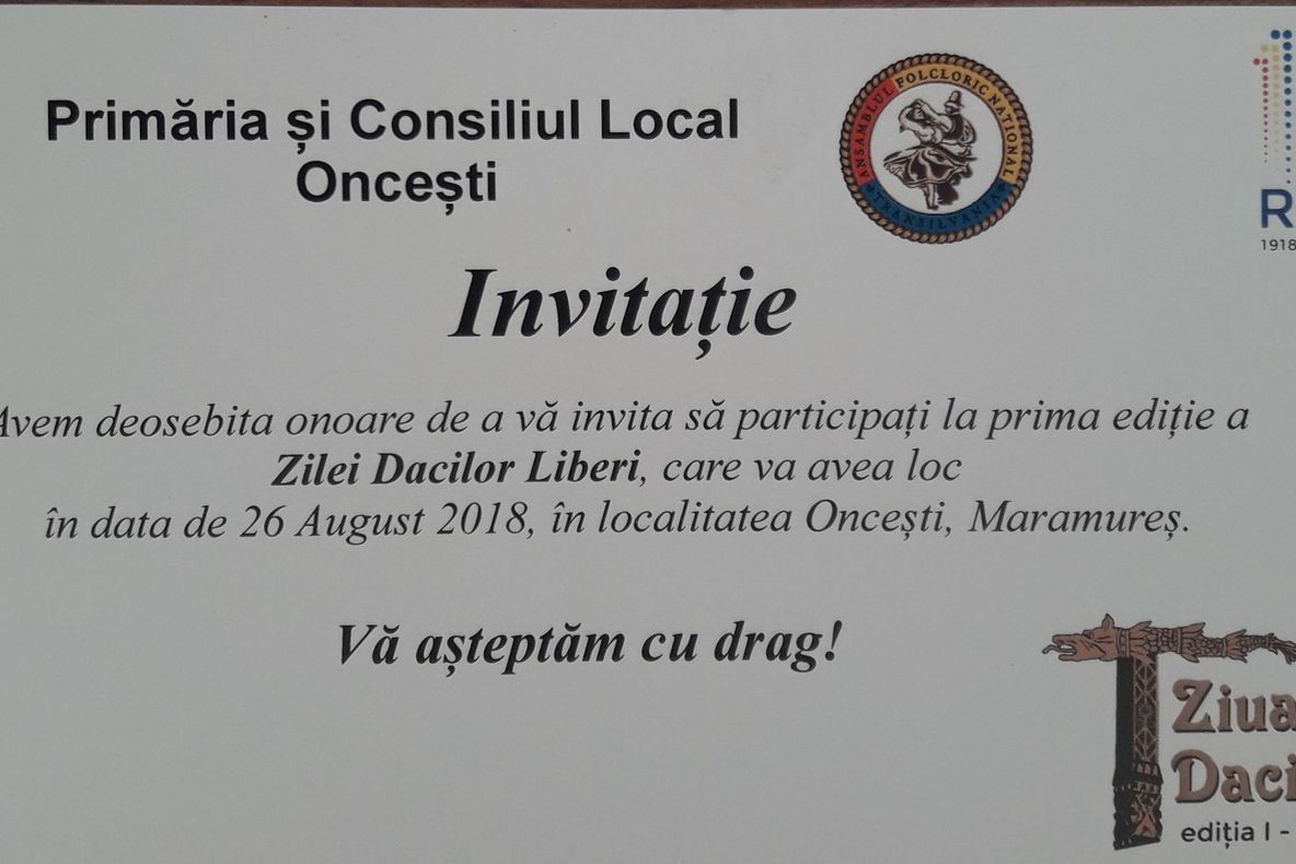 La Oncești se organizează prima ediție a sărbătorii Ziua Dacilor Liberi