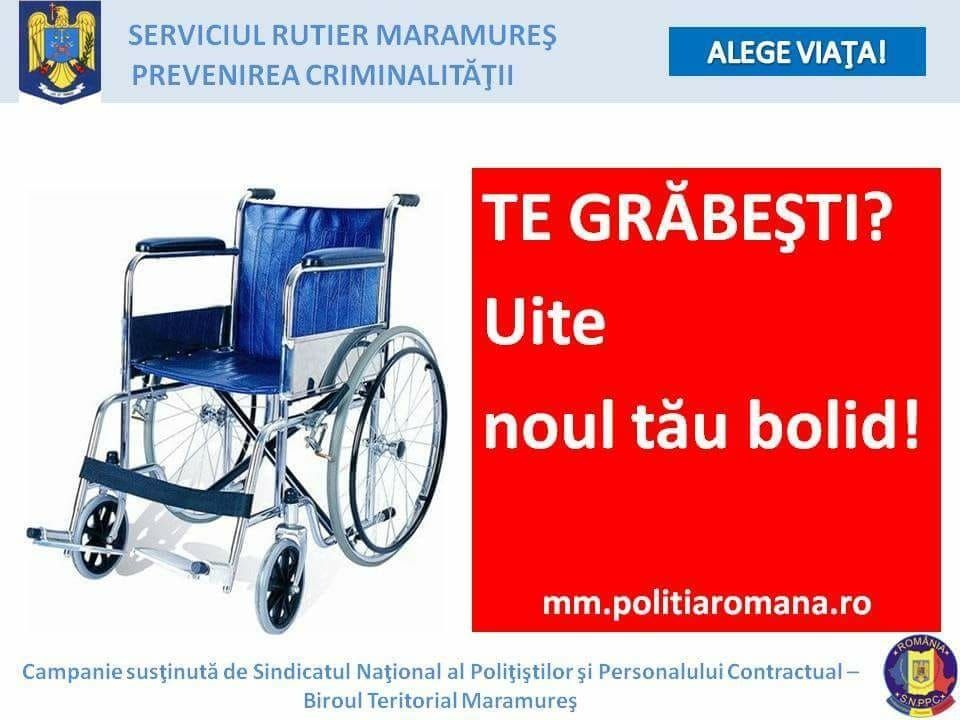 Polițiștii maramureşeni au lansat o nouă campanie de prevenire a accidentelor de circulaţie