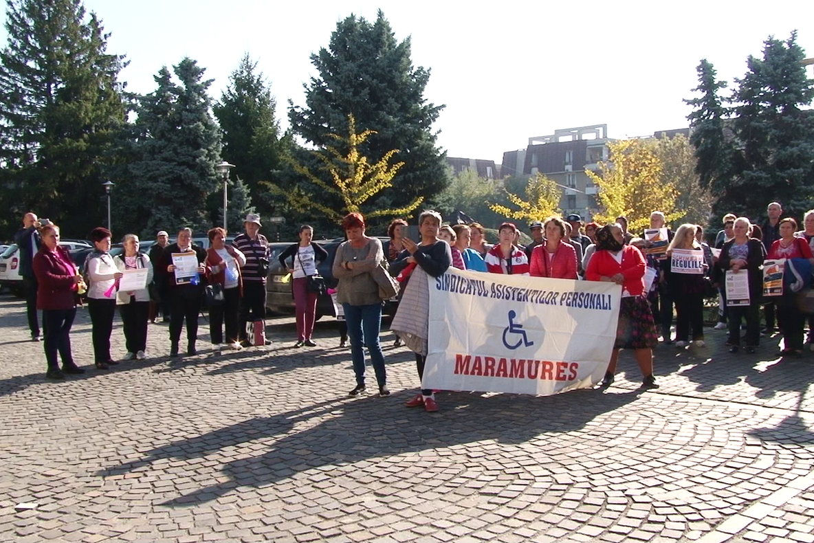 Sindicatele afiliate Cartel Alfa au pichetat Palatul Administrativ din Baia Mare