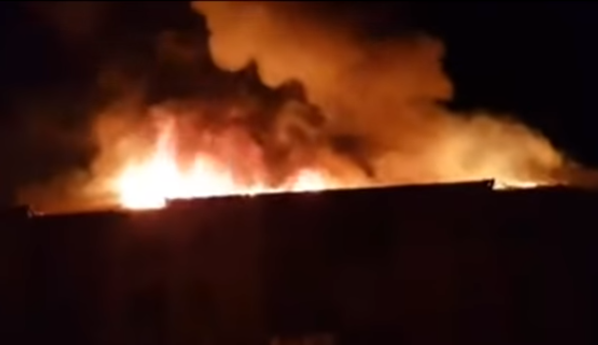 Incendiu violent la Tăuții Măgherăuș