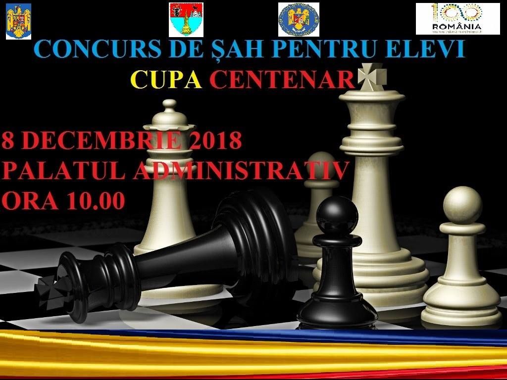 Concurs de șah ”Cupa Centenar”, la Palatul Administrativ din Baia Mare