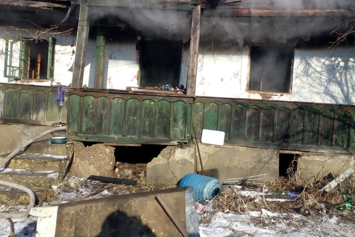 Incendiu în Hărnicești în noaptea de Revelion