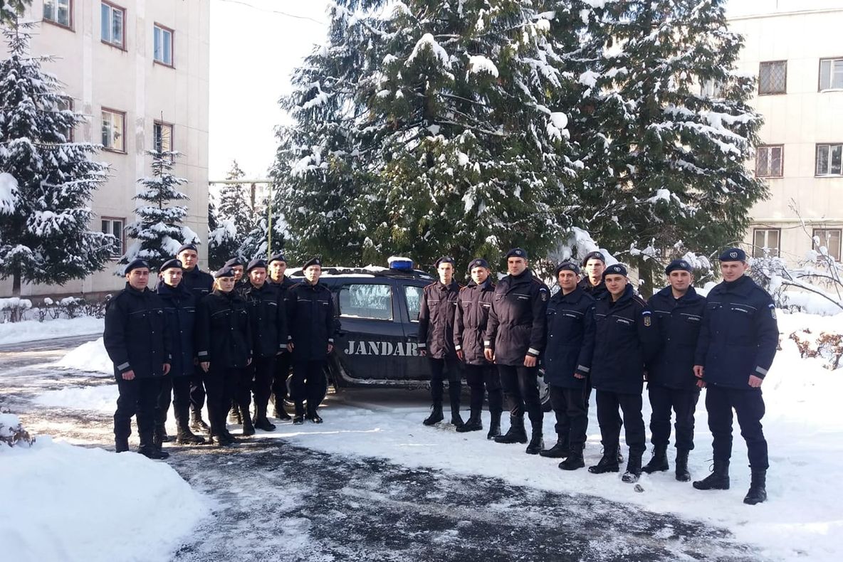 Viitori jandarmi în stagiul de practică în Maramureș