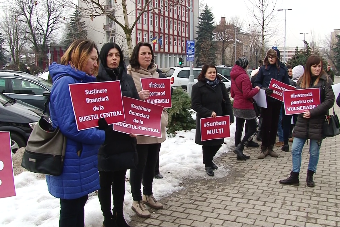 Protest al părinților copiilor cu dizabilități