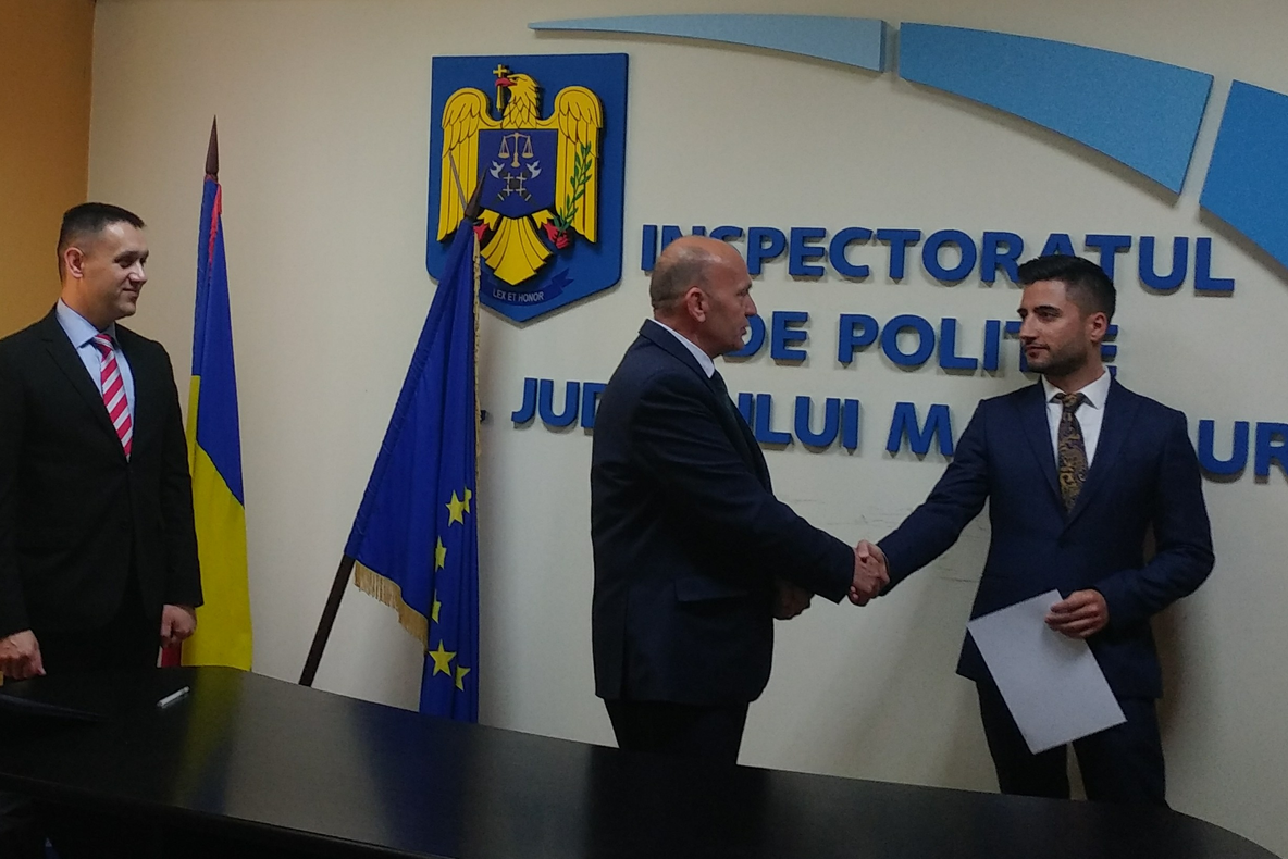Trei poliţişti au început cariera la Inspectoratul de Poliţie al Judeţului Maramureş
