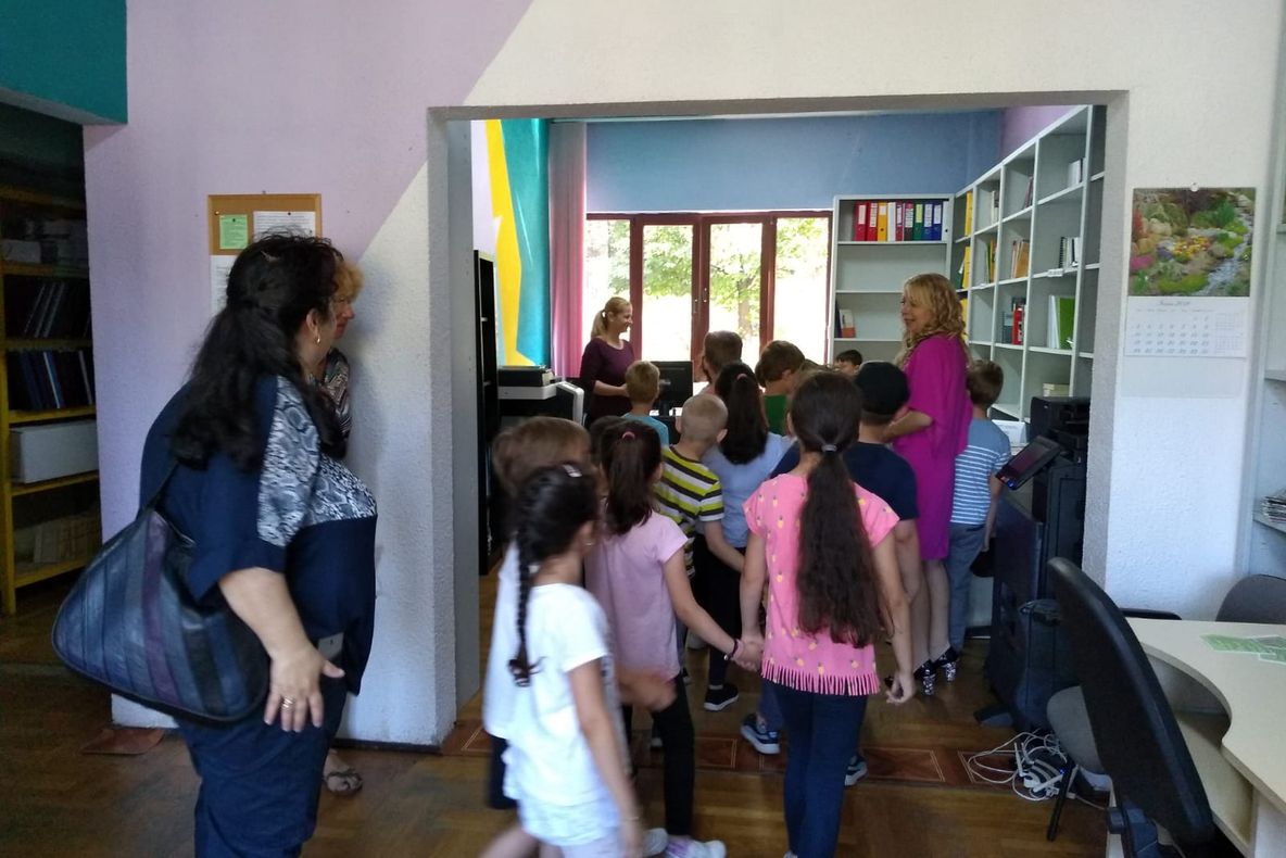 Elevi în vizită la Casa Corpului Didactic