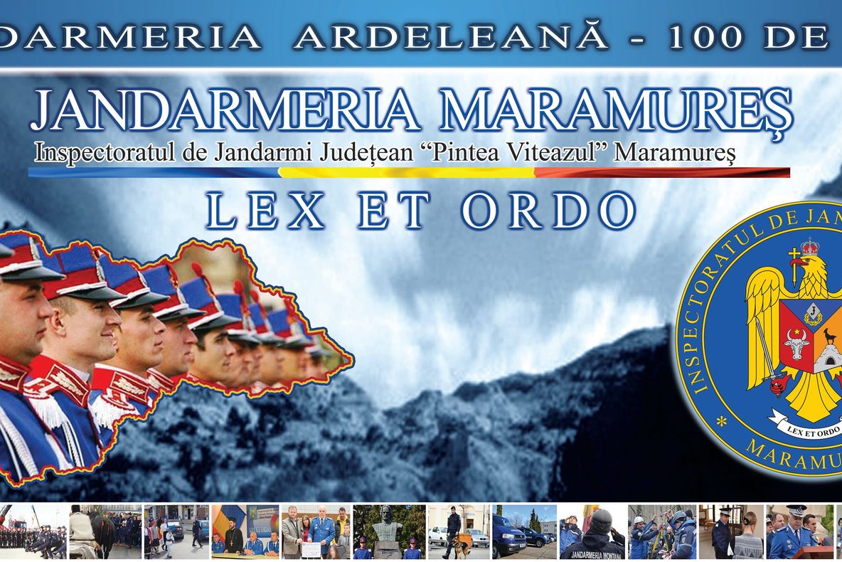 Jandarmii maramureşeni aniversează 100 de ani de la înfiinţarea Jandarmeriei Ardelene
