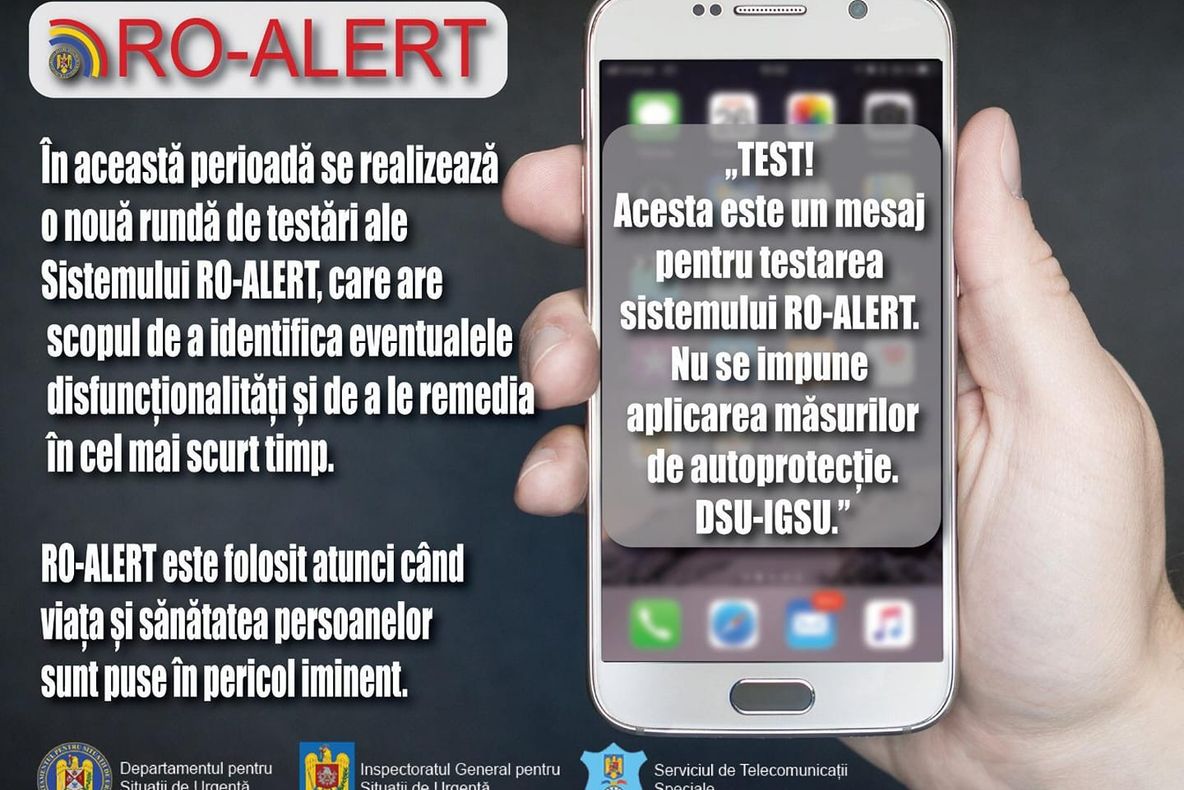 MARAMUREȘ: Noi testări ale Sistemului RO-ALERT