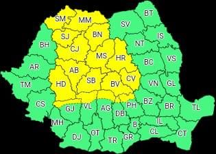 Disconfort termic dar urmează apoi Cod galben de furtuni