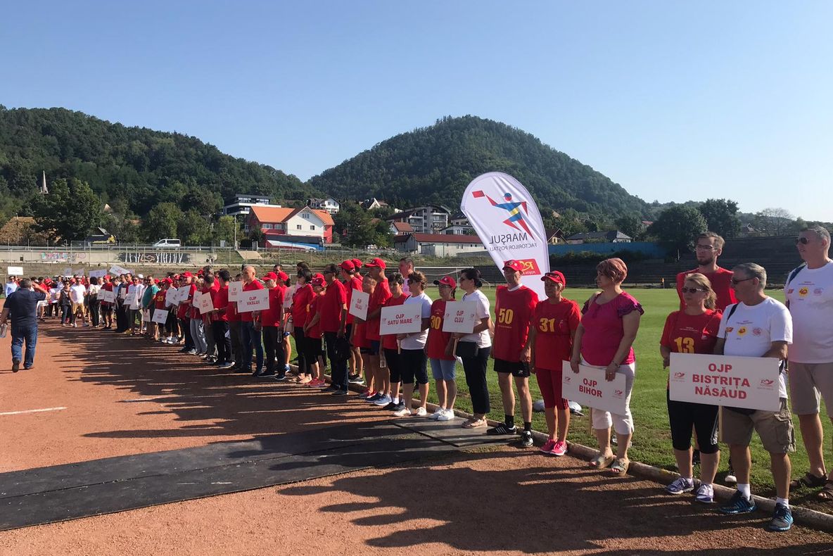Participare numeroasă la Marșul Factorilor Poștali