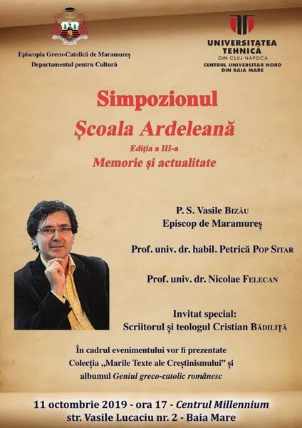 În Baia Mare va avea loc cea de-a treia ediție a simpozionului „Școala Ardeleană”