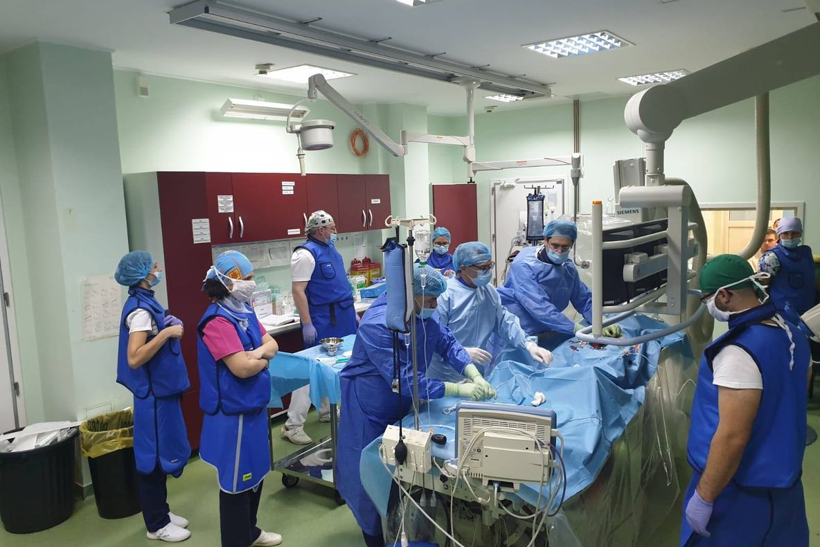 A treia procedură EVAR finalizată cu succes la Spitalul Județean Baia Mare