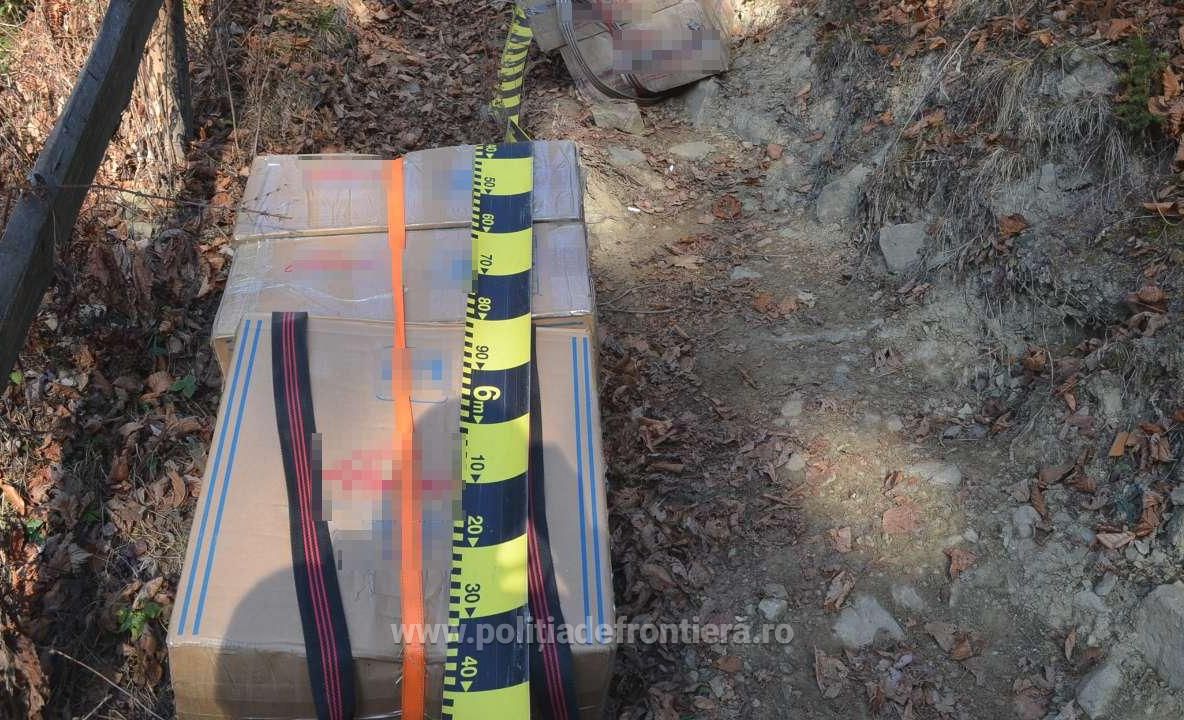 Țigări de contrabandă, în valoare de aproximtiv 81.000 lei, confiscate la    frontiera de nord