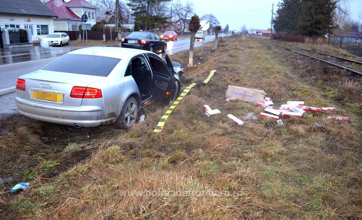 Țigări în valoare de peste 52.000 lei, confiscate la frontiera de nord a României