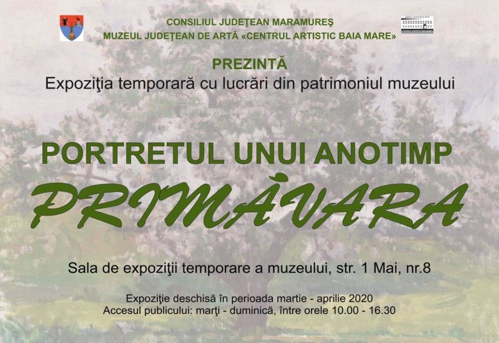 Muzeul Judeţean de Artă «Centrul Artistic Baia Mare» propune publicului expoziția temporară “Primăvara. Portretul unui anomtimp”.