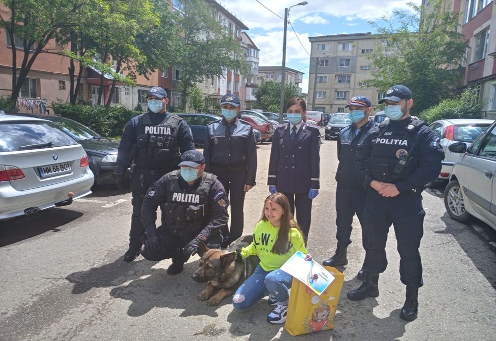 1 iunie emoţionant şi pentru copii şi pentru poliţişti