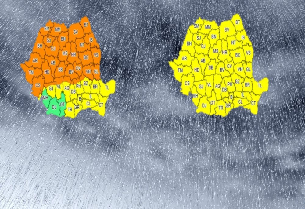 Coduri de vreme rea prelungite. În Maramureș sunt emise avertizări meteo până în data de 25 iunie