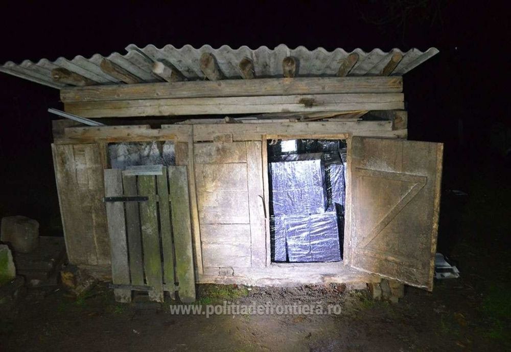 FOTO | 13.000 pachete țigări confiscate în urma unei percheziții în judeţul Maramureş
