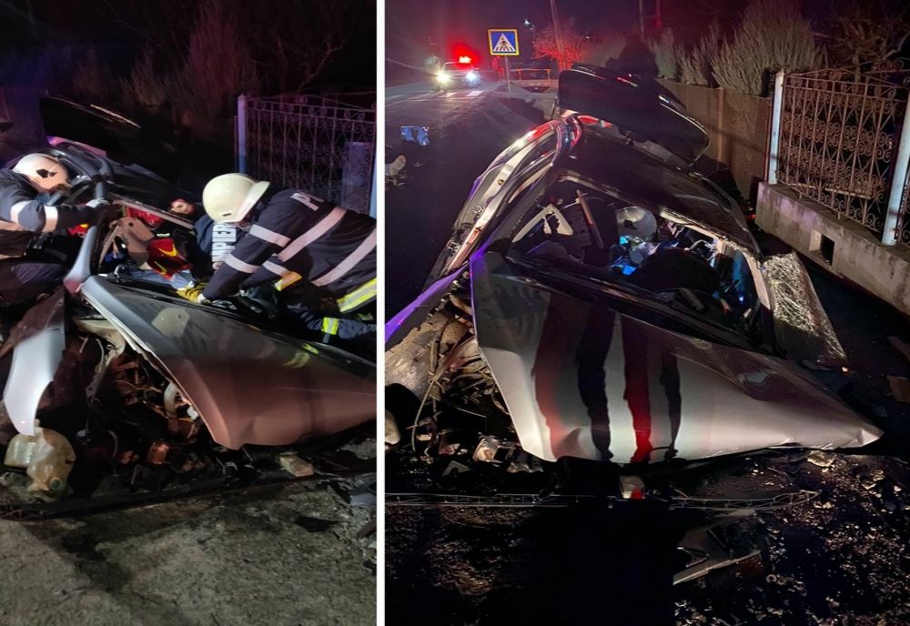 FOTO | Un jandarm din Maramureş a murit într-un accident rutier în Cluj! A intrat cu maşina într-un cap de pod