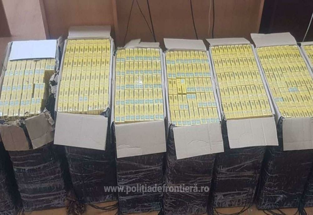 Țigări de contrabandă de peste 52.000 lei, descoperite de polițiștii de frontieră maramureșeni