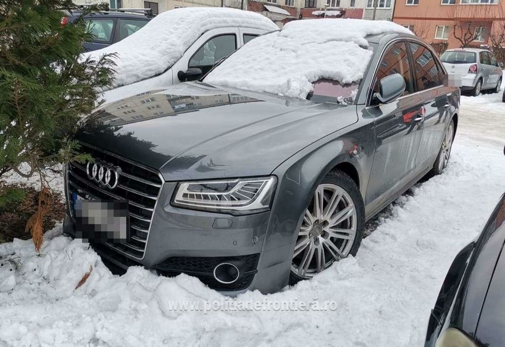 Audi A8, în valoare de 33.000 de euro, furat din Cehia, descoperit la Sighetu Marmaţiei