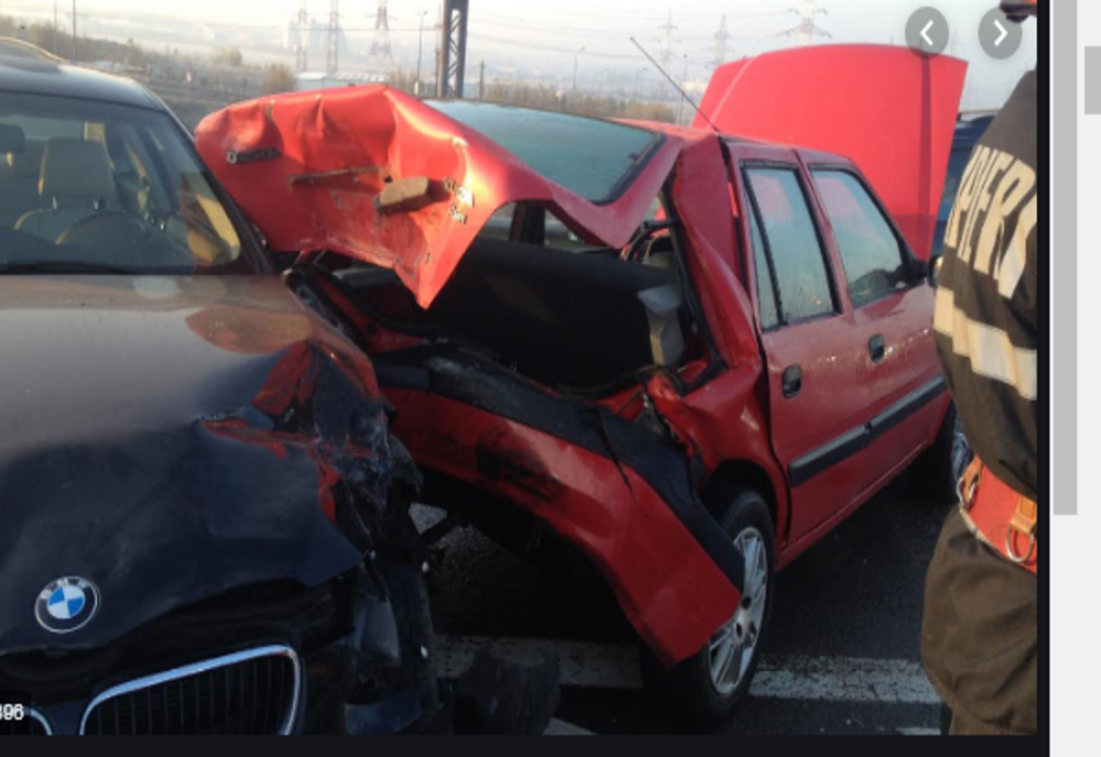 Cinci maşini distruse într-un accident în Baia Mare! Şoferul era beat