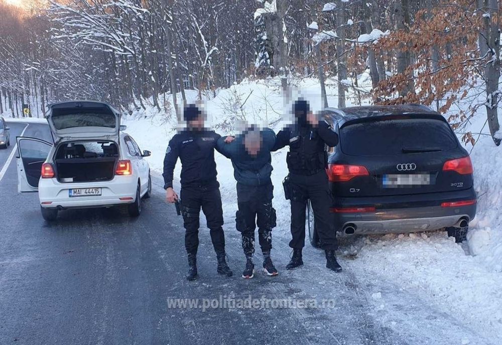 Maşină cu ṭigări de contrabandă, oprită cu focuri de armă! La volan se afla un ucrainean (FOTO)