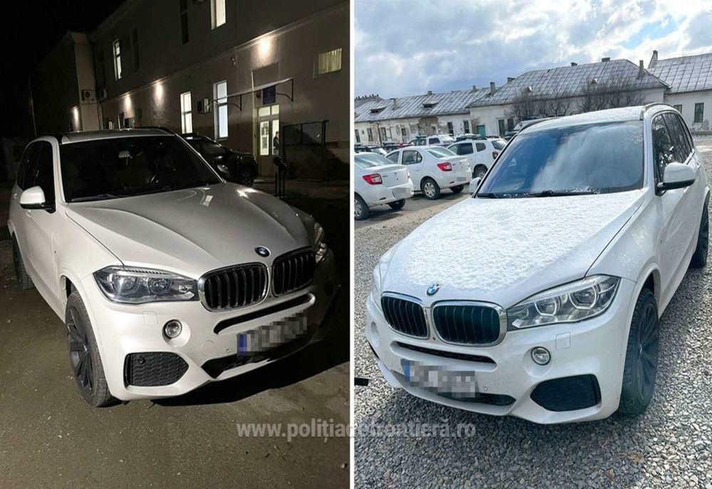 BMW X5 căutat de autoritățile din Cehia, găsit în Sighetu Marmației de polițiștii de frontieră