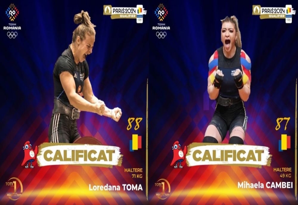 Halterofilele Loredana Toma şi Mihaela Cambei s-au calificat la Jocurile Olimpice