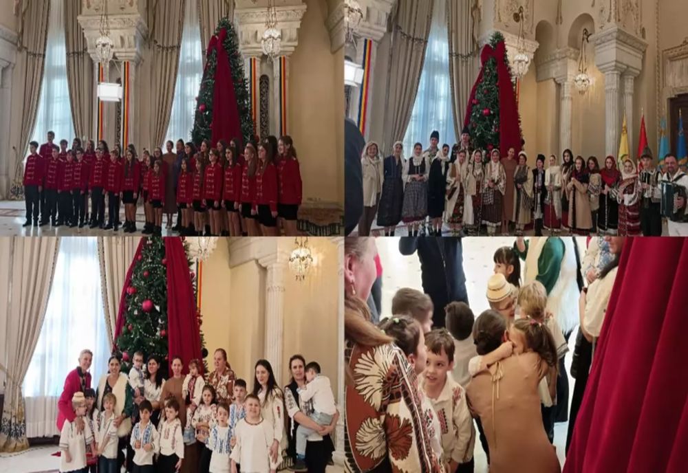 Mirabela Grădinaru colindată la Palatul Cotroceni