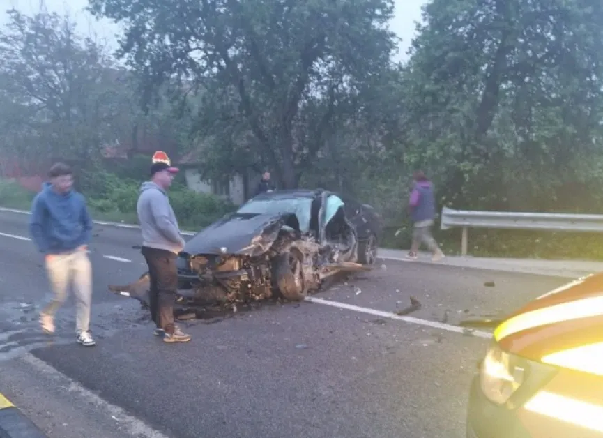 Accident grav pe DN 1C: două persoane rănite, trafic blocat în Sălaj