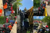 Accident grav în județul Maramureș. O mașină a căzut în albia râului Săsar - FOTO