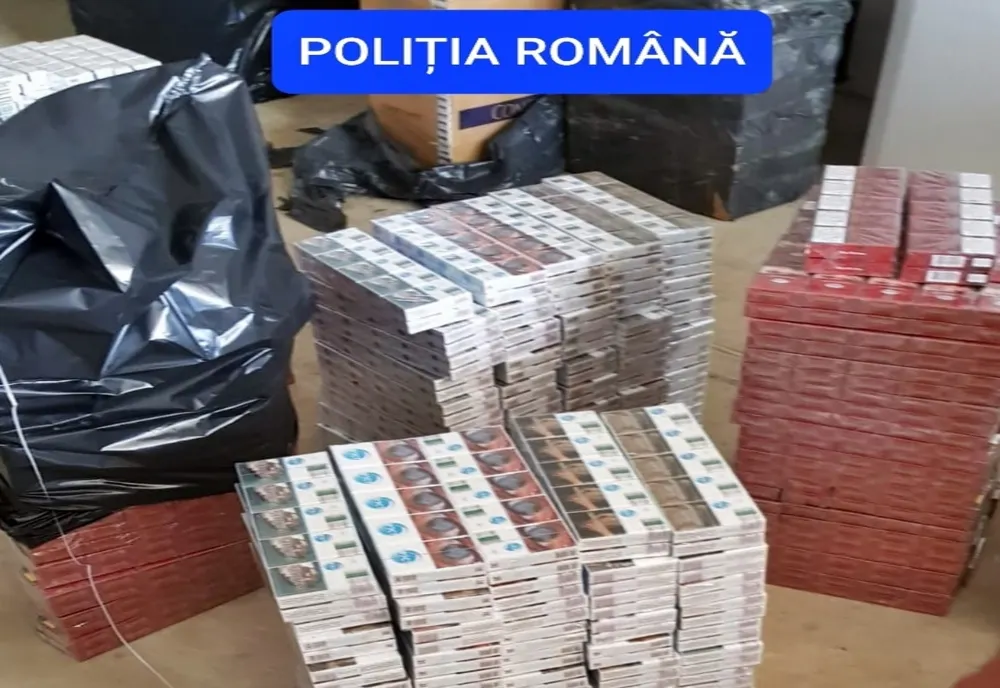 Depozit clandestin de țigări depistat în Baia Mare