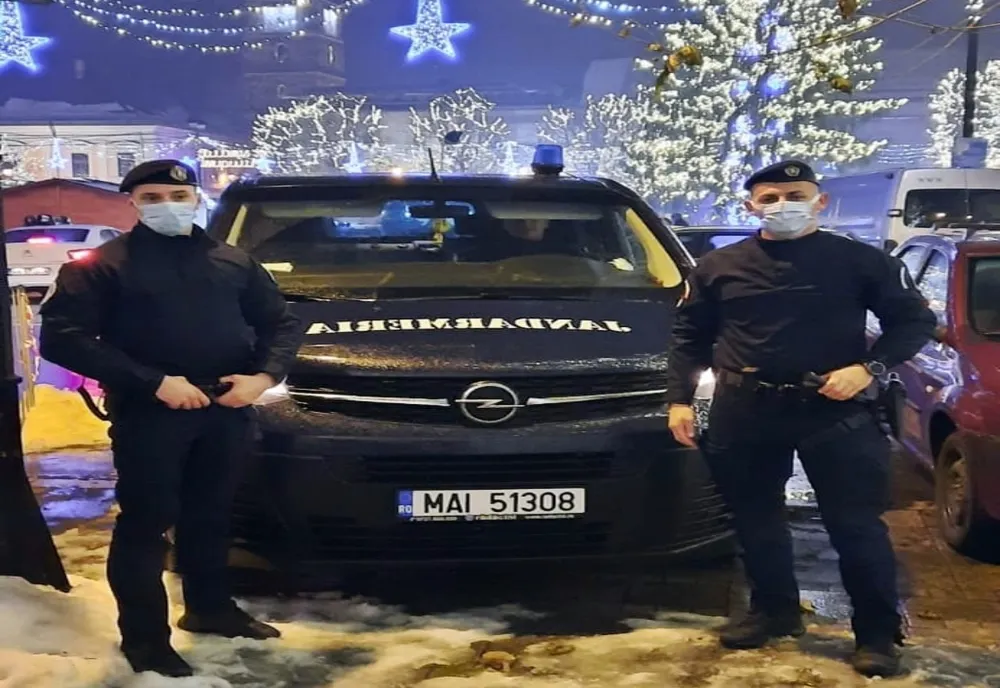 Jandarmii maramureșeni, la datorie la cumpăna dintre ani