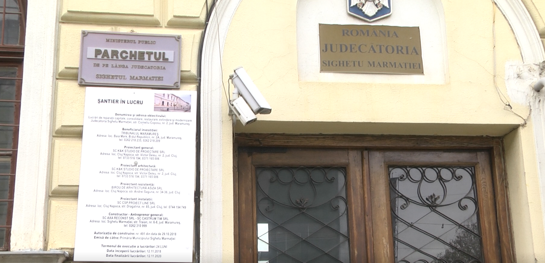 REPARAŢII CAPITALE LA JUDECĂTORIA SIGHETU MARMAŢIEI