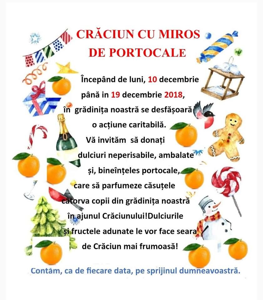 craciun cu miros de portocale