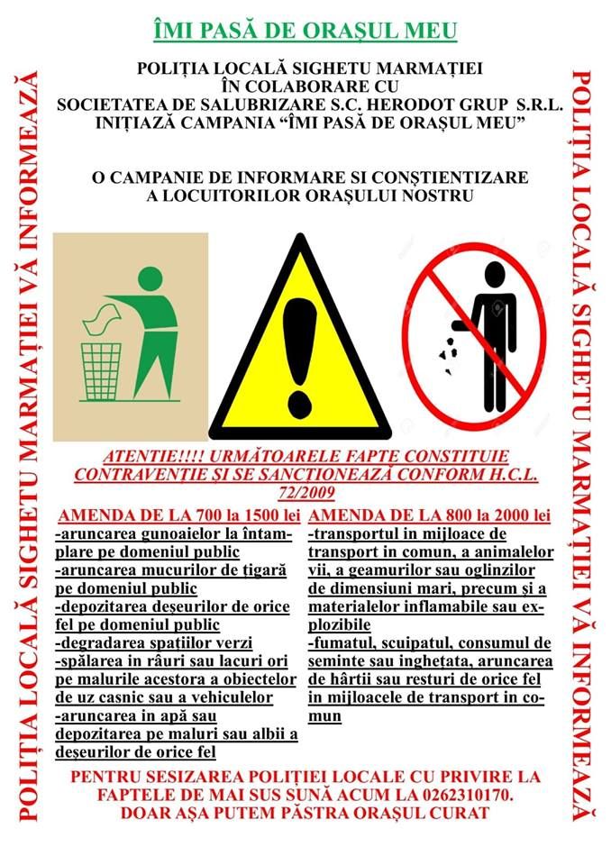 campanie imi pasa de orasul meu