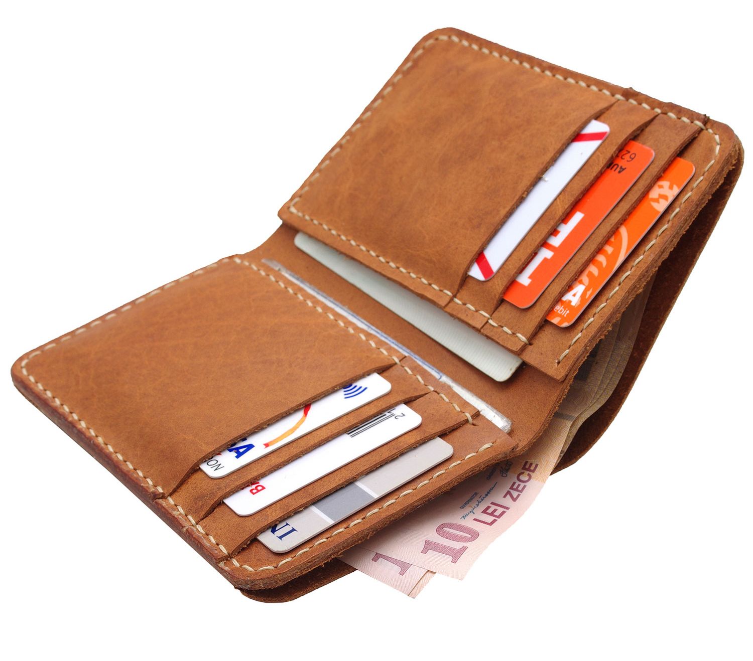 Portofel-vertical-slim-piele-naturala-maro-deschis-buletin-talon-auto