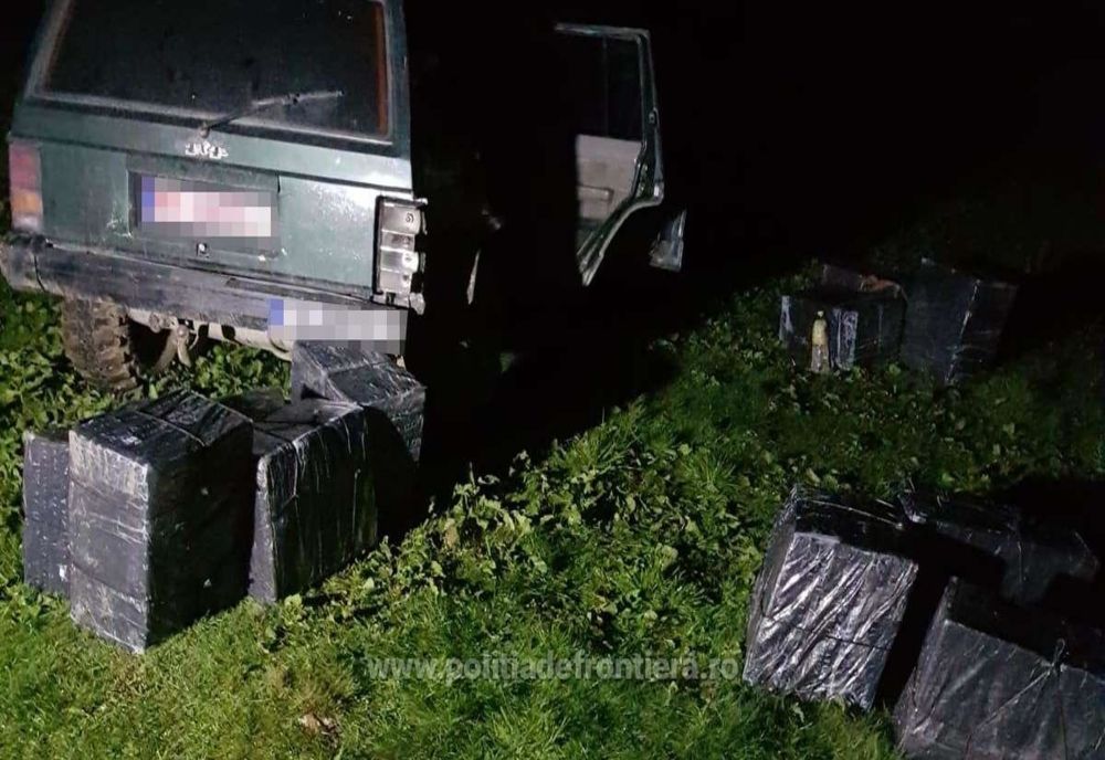 POLIȚIA DE FRONTIERĂ: Peste 20.000 pachete cu țigări de contrabandă confiscate la frontiera de nord