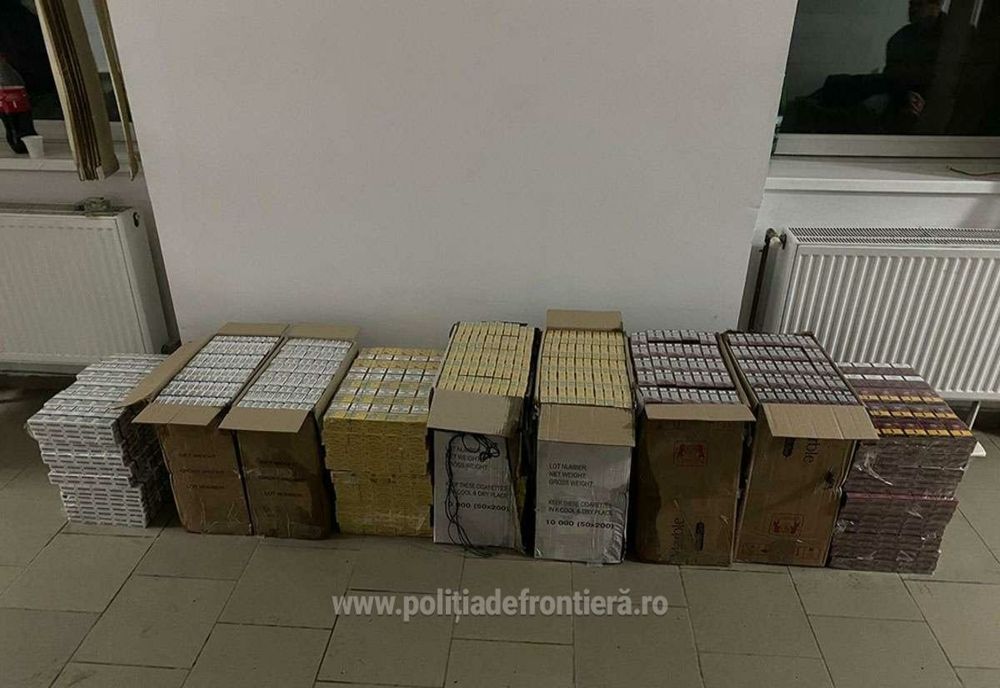 Țigări de contrabandă de peste 52.600 lei, confiscate de polițiștii de frontieră maramureșeni